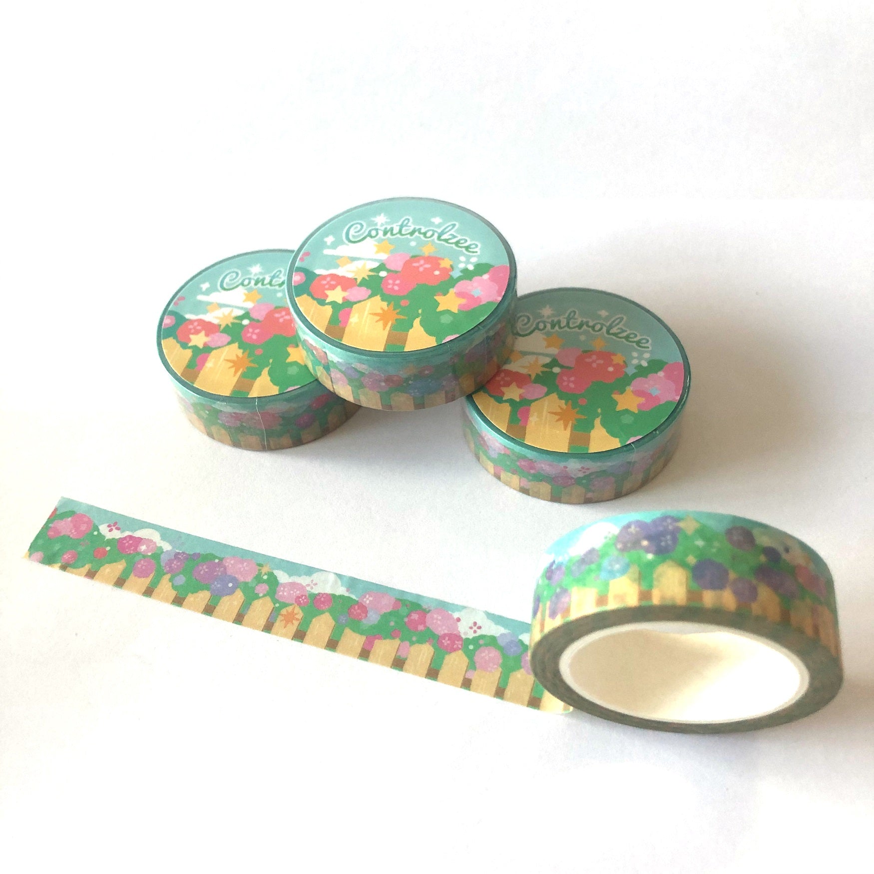 Happy Little Honey Bee White Washi Tape 15mm x 10m