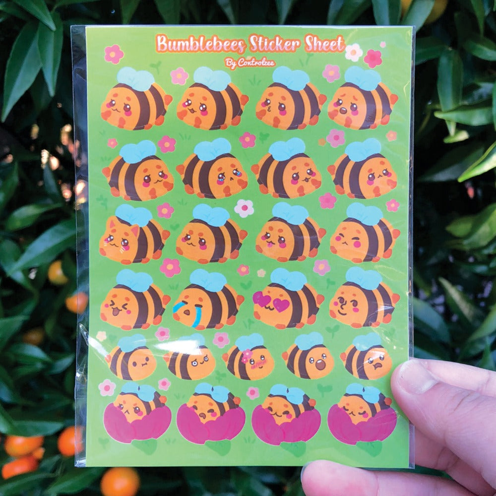 Bumblebees Sticker Sheet