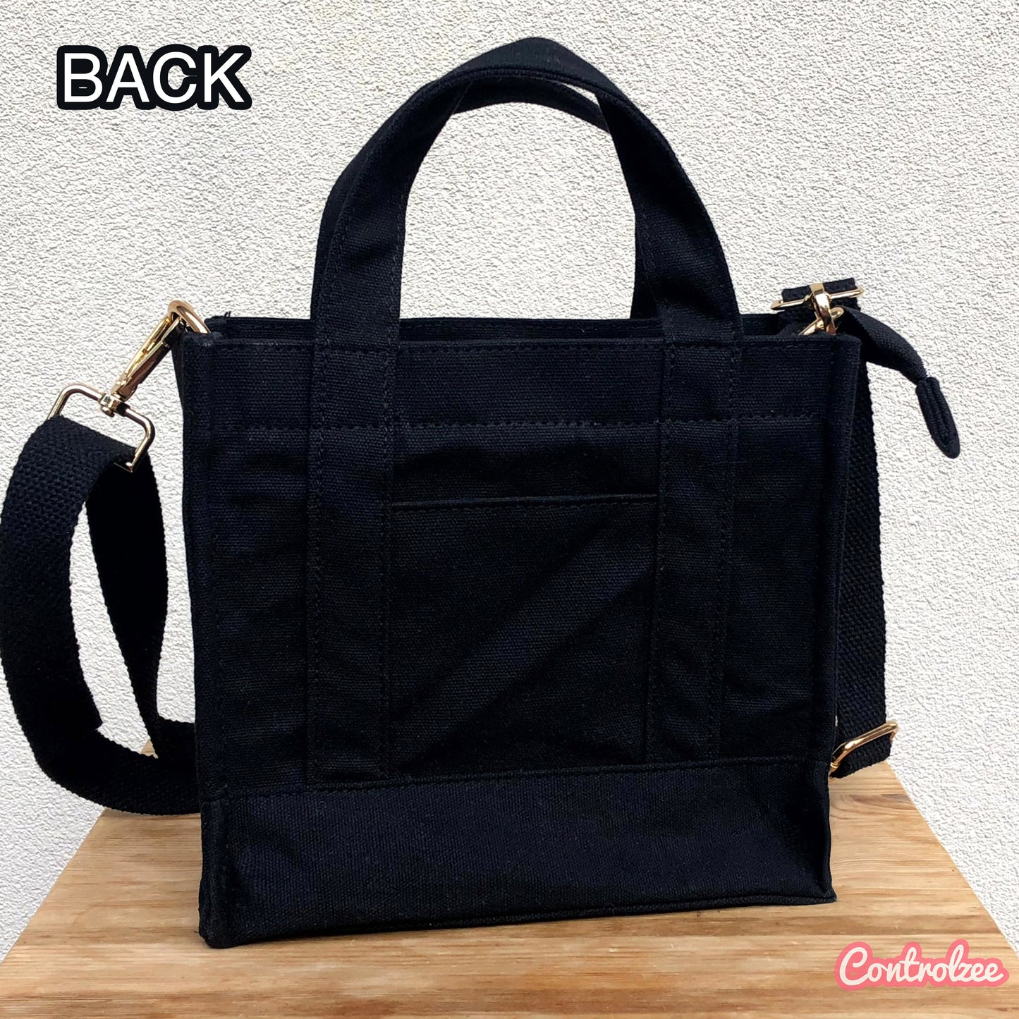Black Moo Cow Canvas Bag