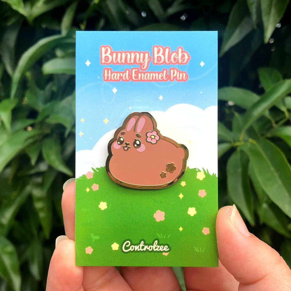 Brown Bunny Enamel Pin