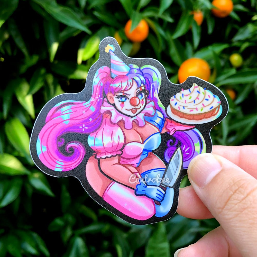 Clown Girl Sticker