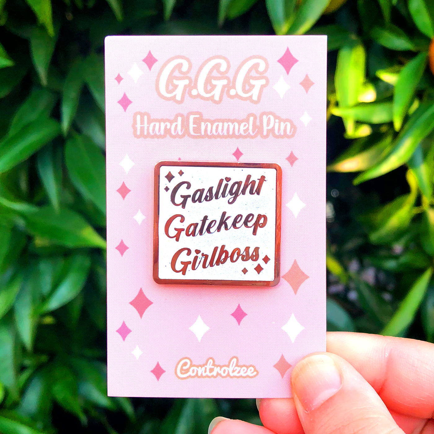 Gaslight, Gatekeep, Girlboss Enamel Pin