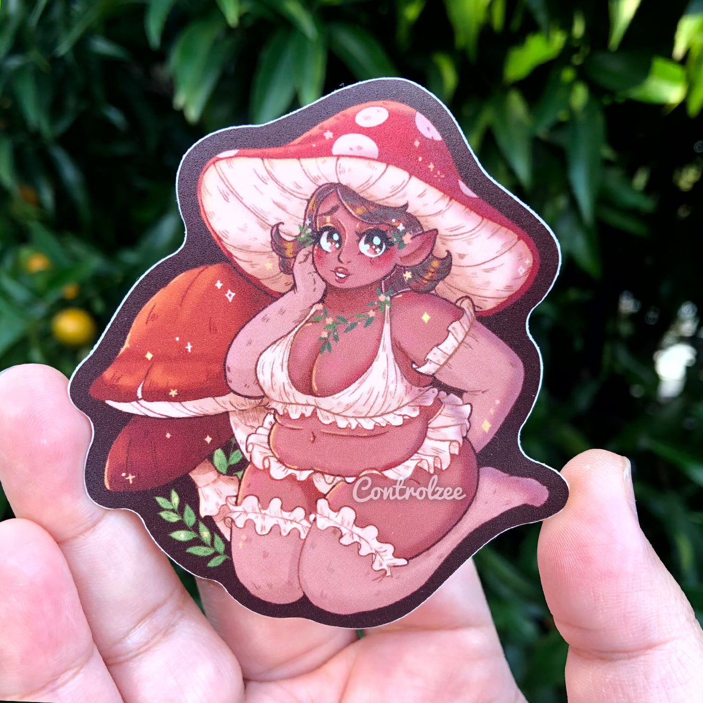 Mushroom Girl Sticker