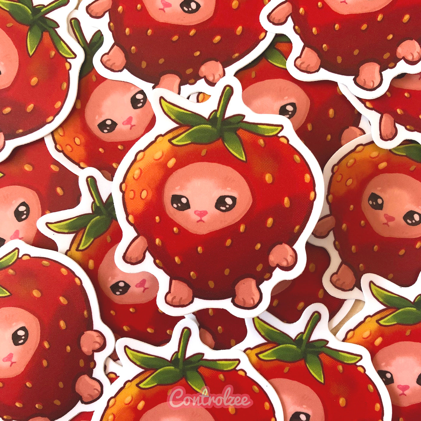 Strawberry Cat Sticker