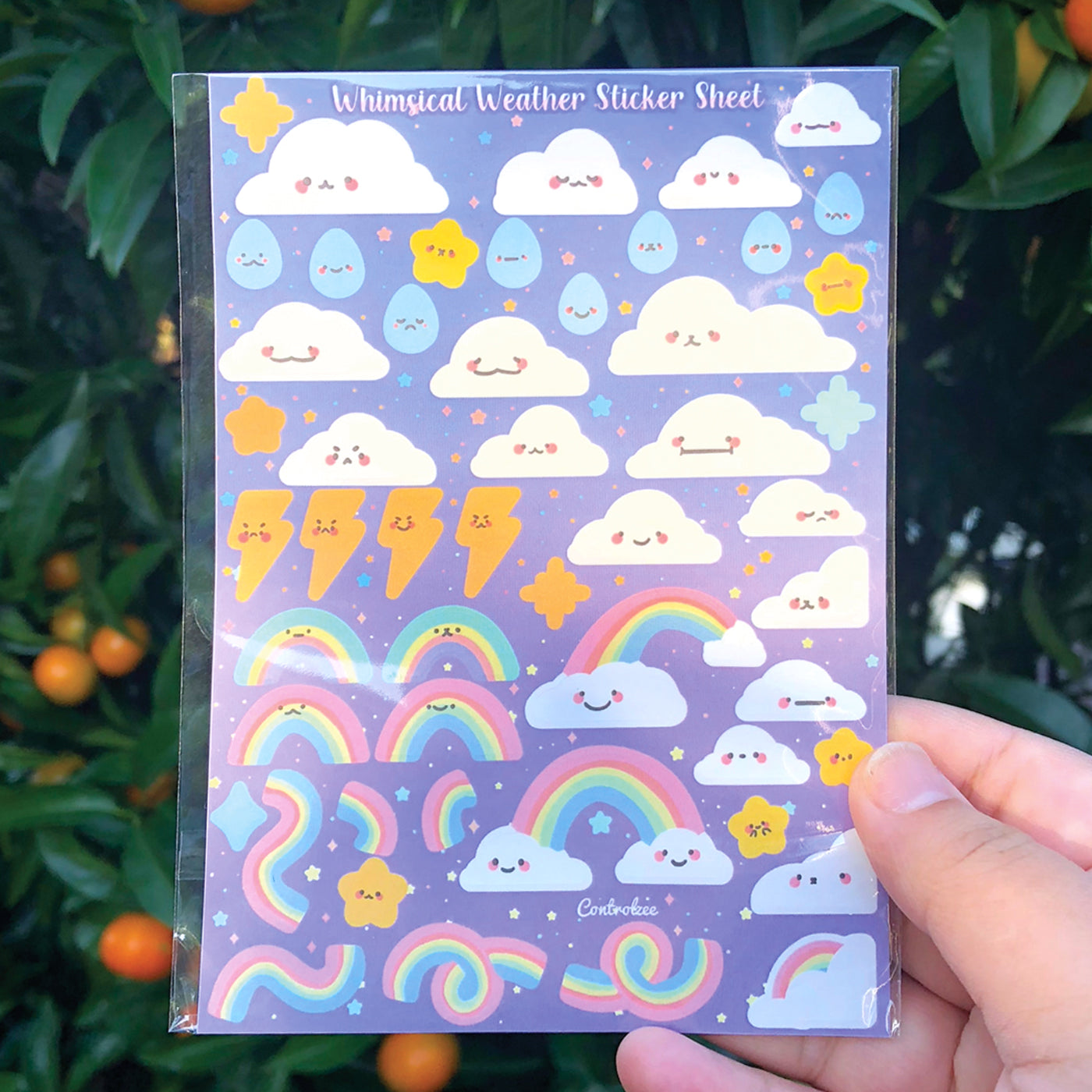 Whimsical Weather Sticker Sheet