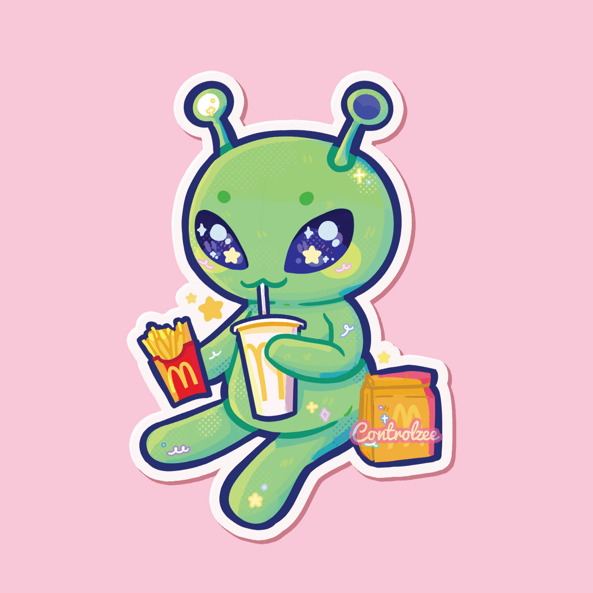 Aftonsparv Sticker