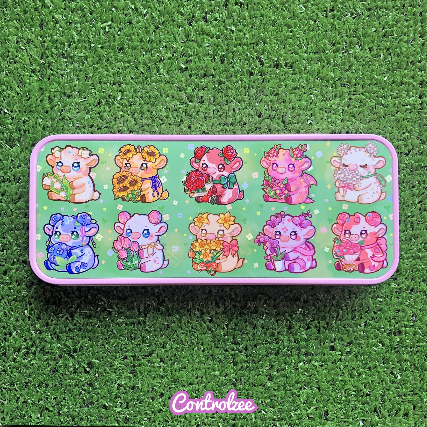 Flower Moos Pencil Case Tin