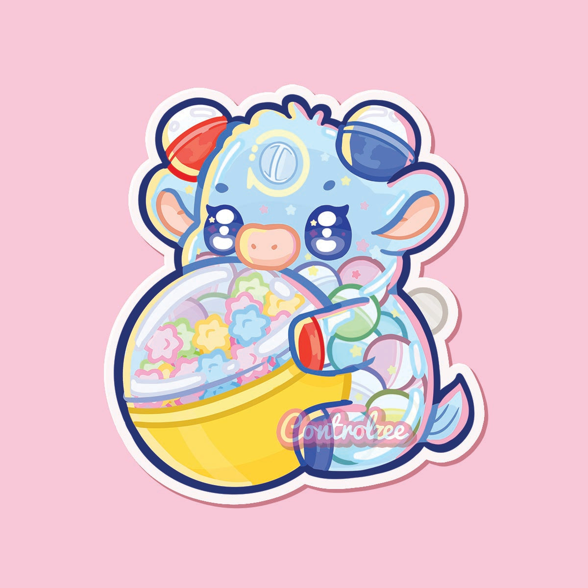 Gachapon Moo Sticker