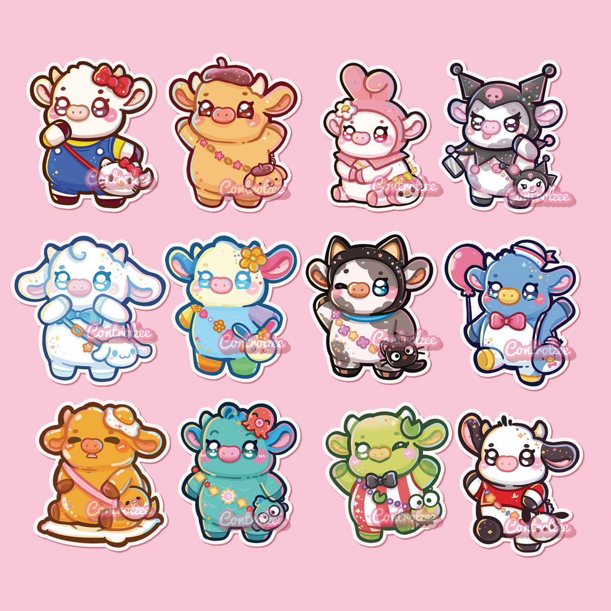 Hello Moo Moo & Friends Sticker Set