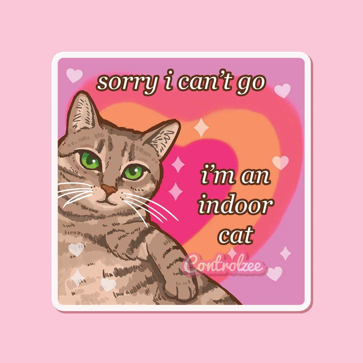 Indoor Cat Sticker
