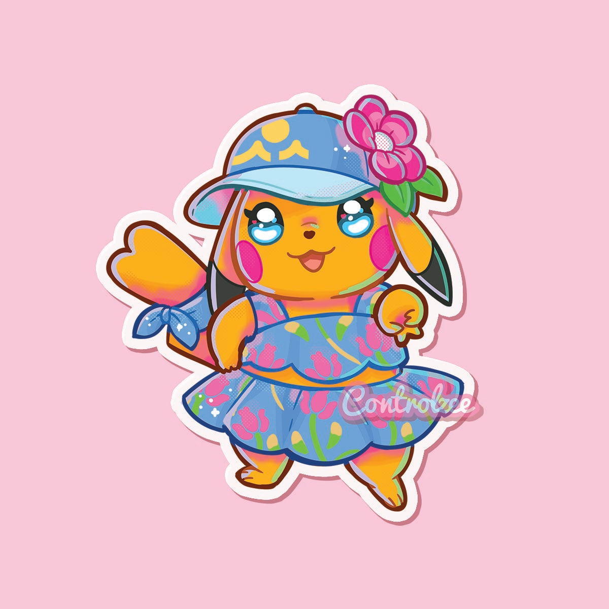 Ms Waveychu the Pikachu Sticker