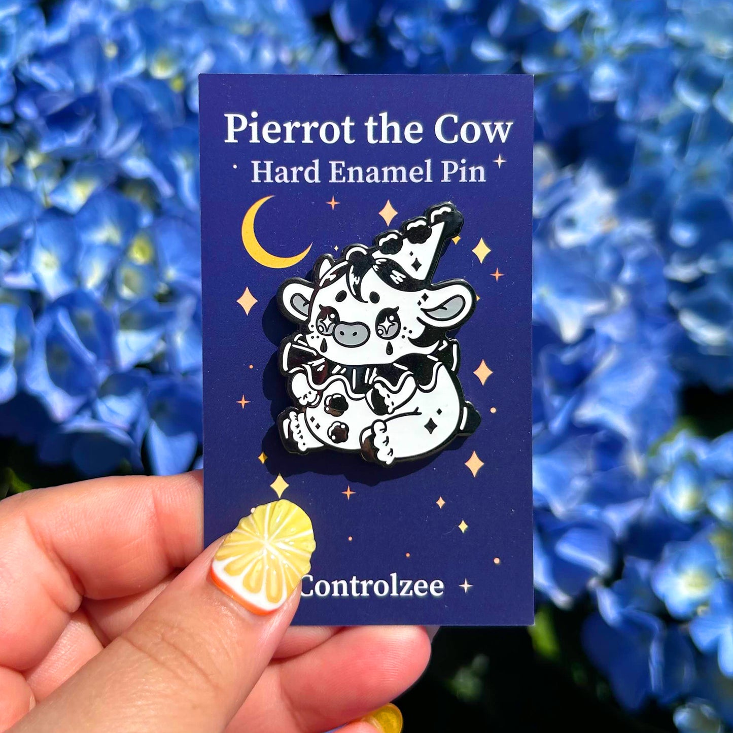 Pierrot the Cow Enamel Pin
