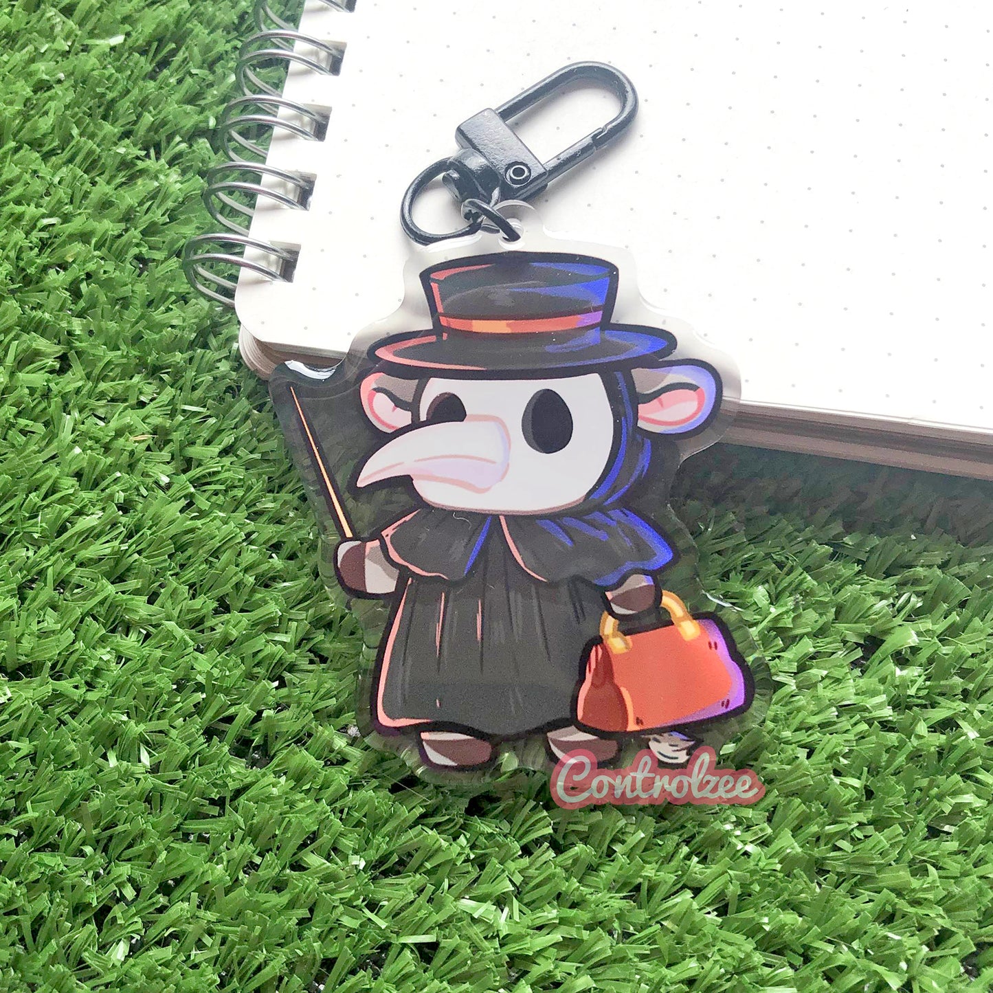 Plague Doctor Acrylic Keychain
