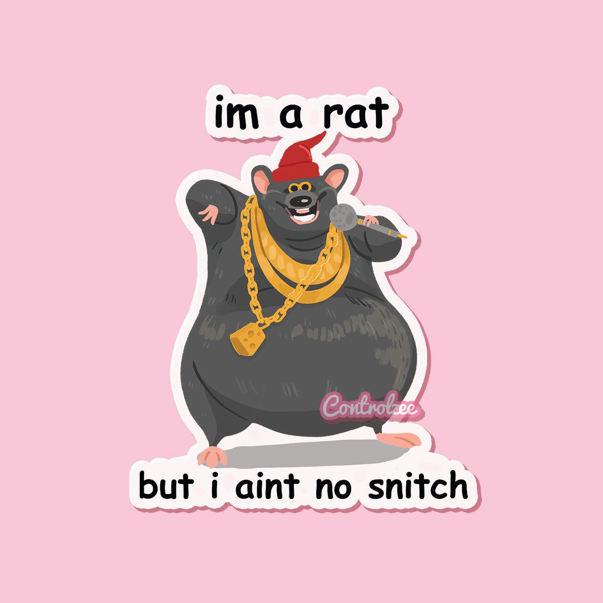 Biggie Cheese Sticker