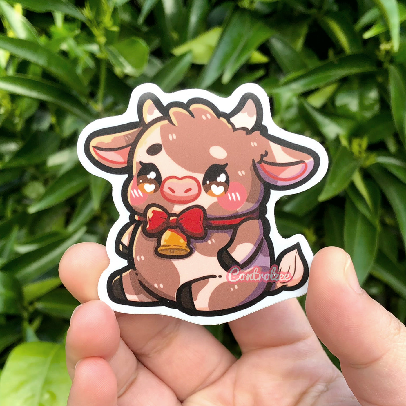 Brown Cow Sticker