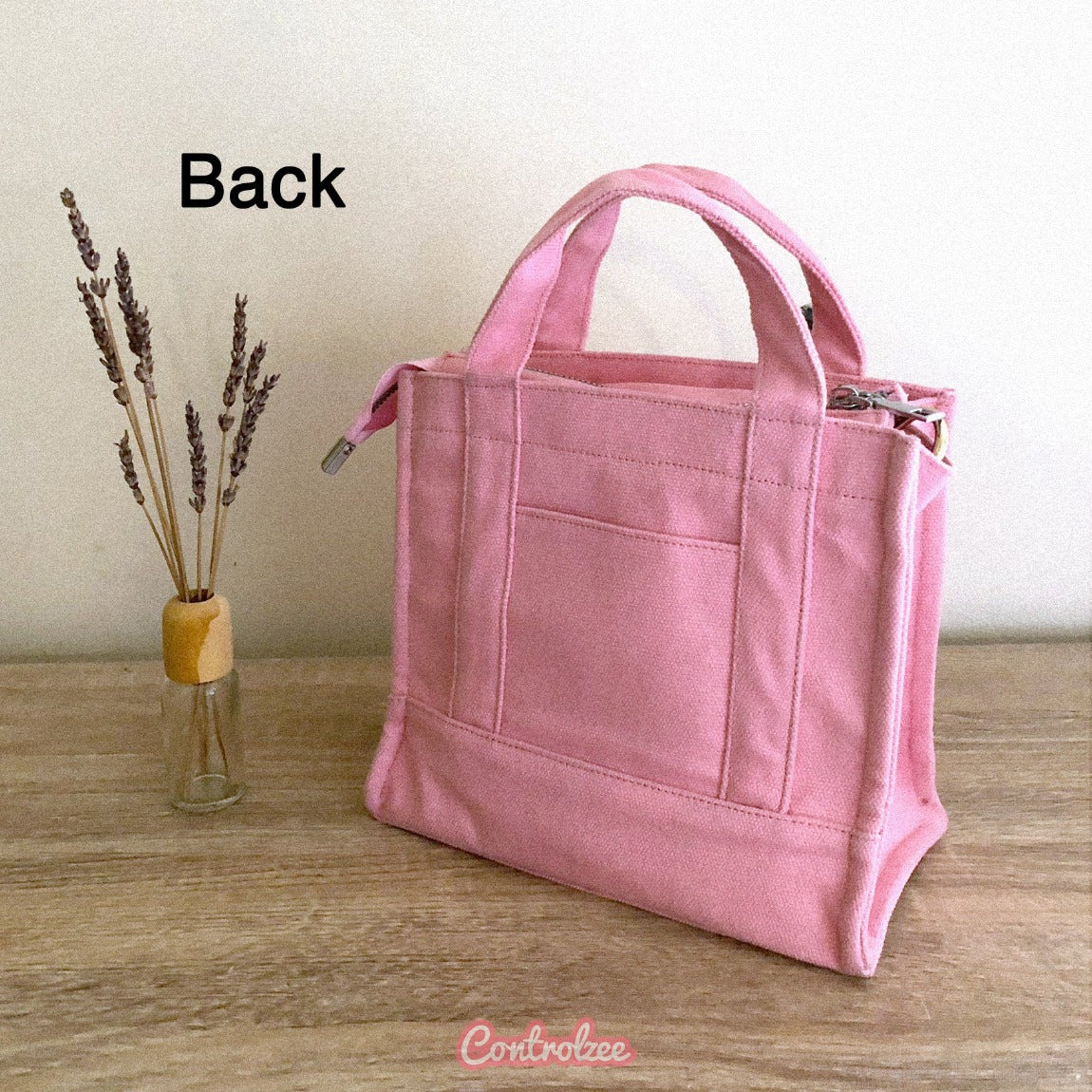 Pink Cow Canvas Tote Bag