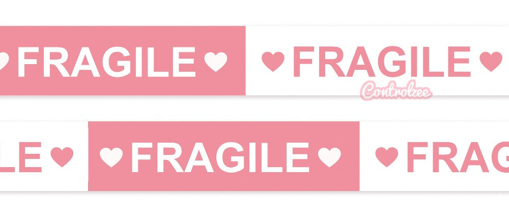 Pink Fragile Washi Tape
