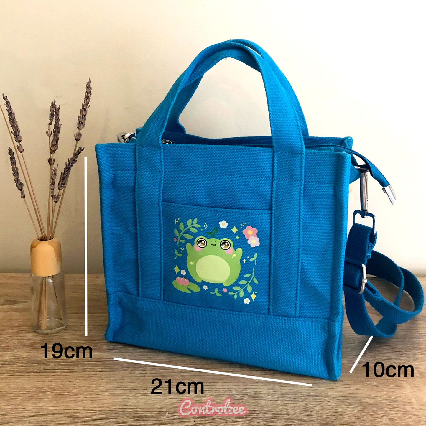 Blue Frog Tote Bag