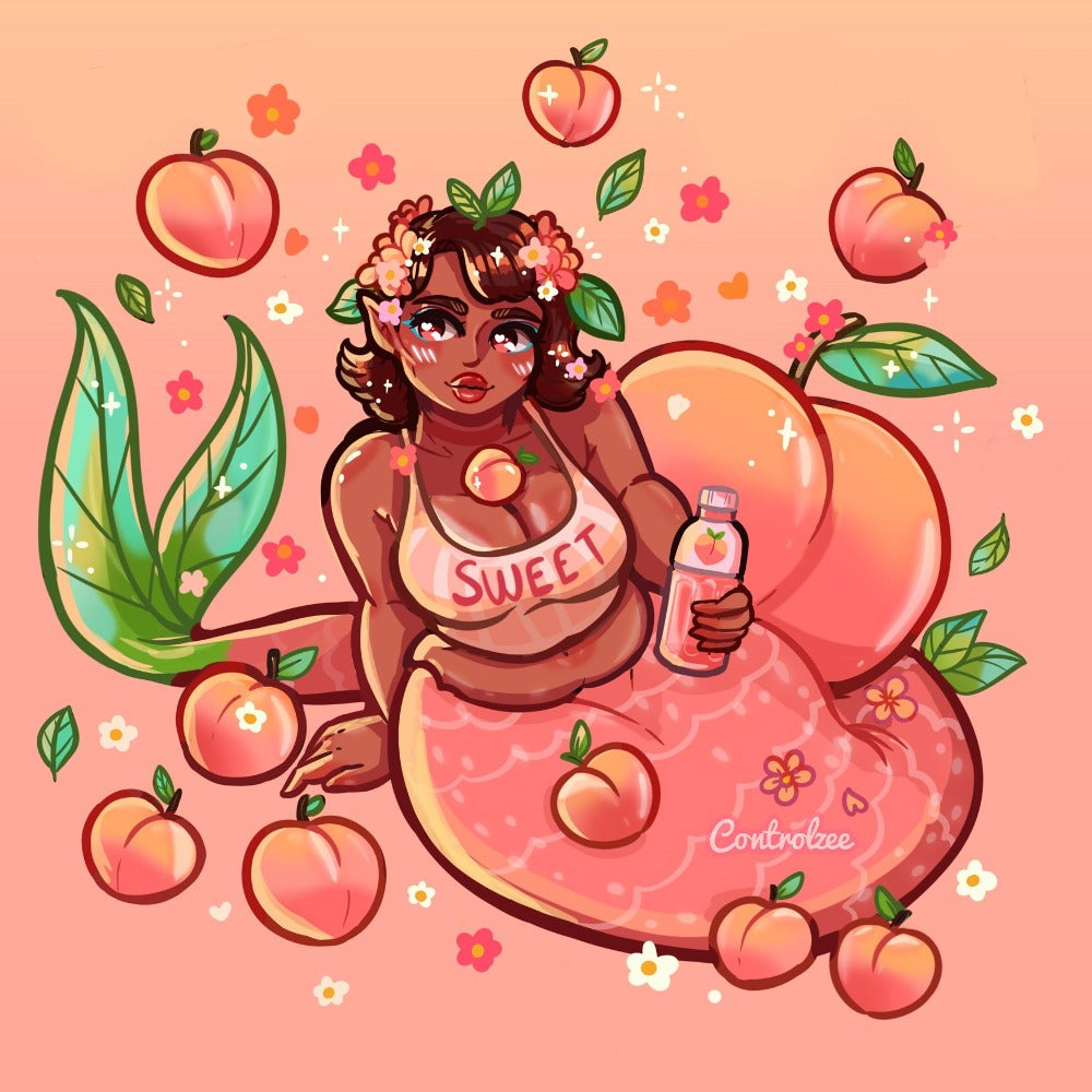 Peach Mermaid Print (Mermay Collection 2022)