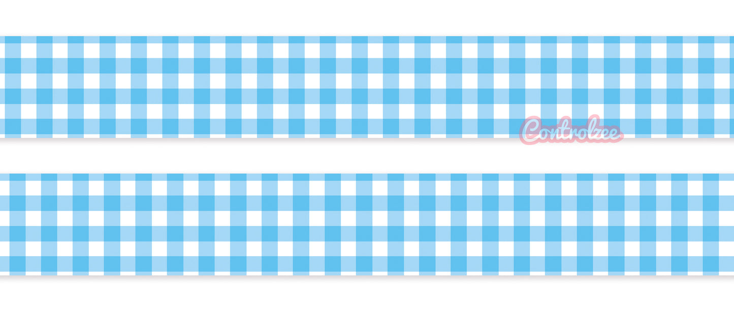 Blue Gingham Washi Tape