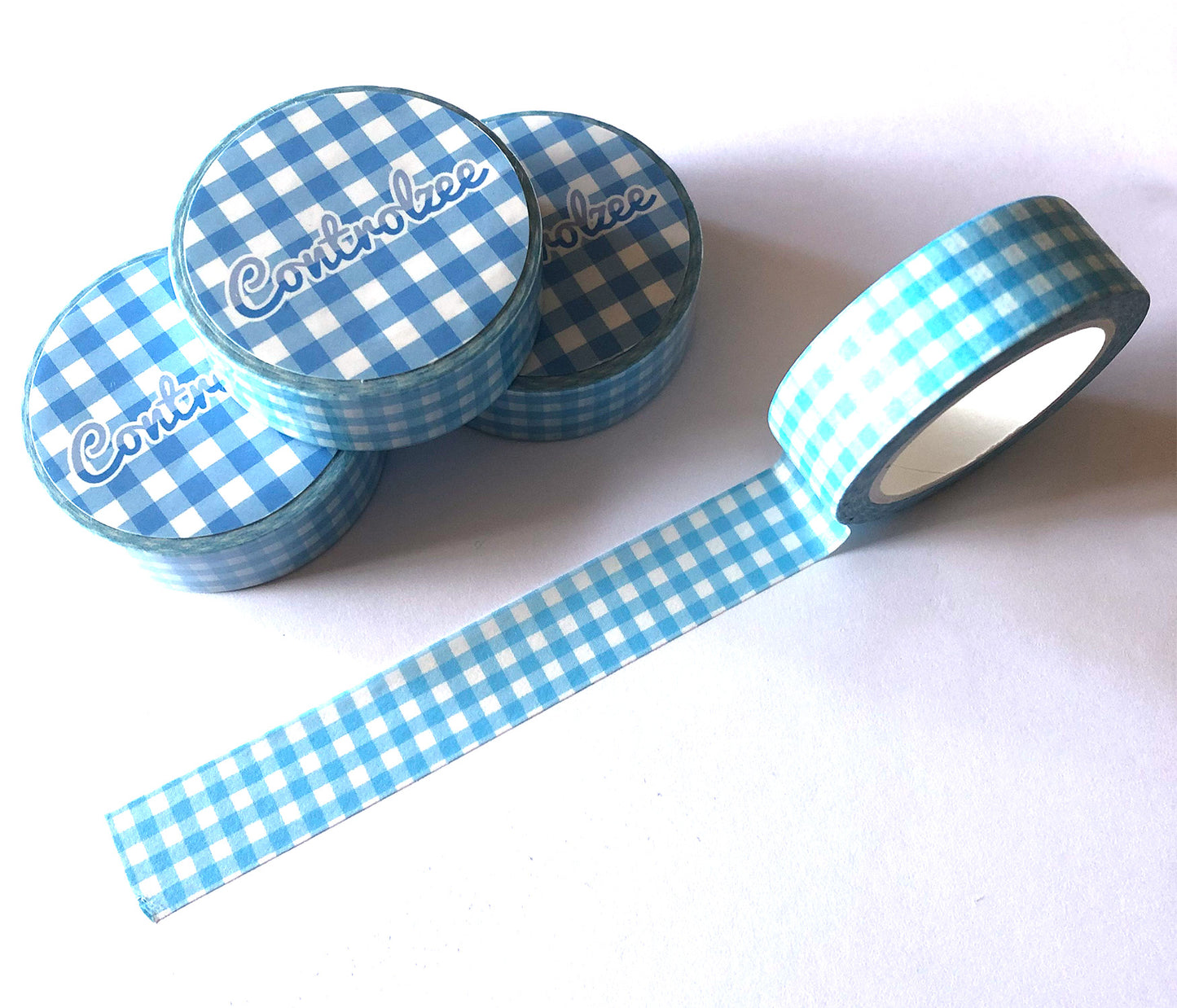 Blue Gingham Washi Tape