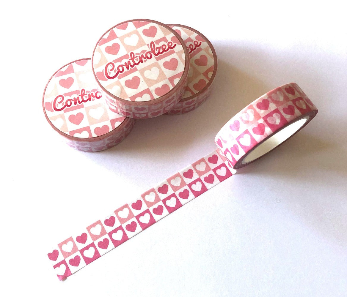 Heart Patch Pattern Washi Tape