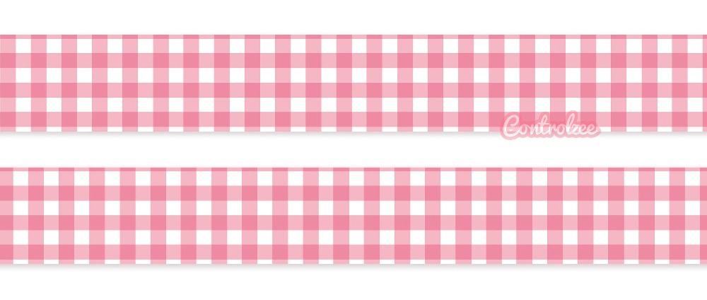 Pink Gingham Washi Tape