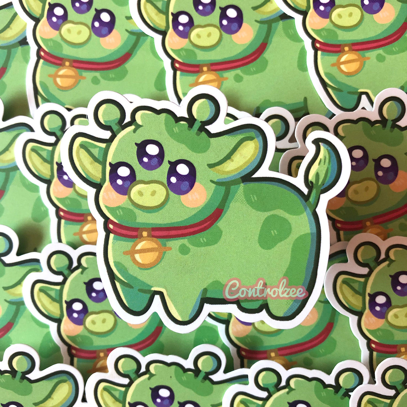 Alien Moo Sticker