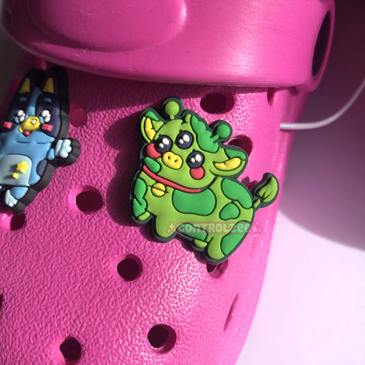 Alien Cow Rubber Shoe Charm