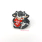 Vampire Bat Cow Rubber Shoe Charm