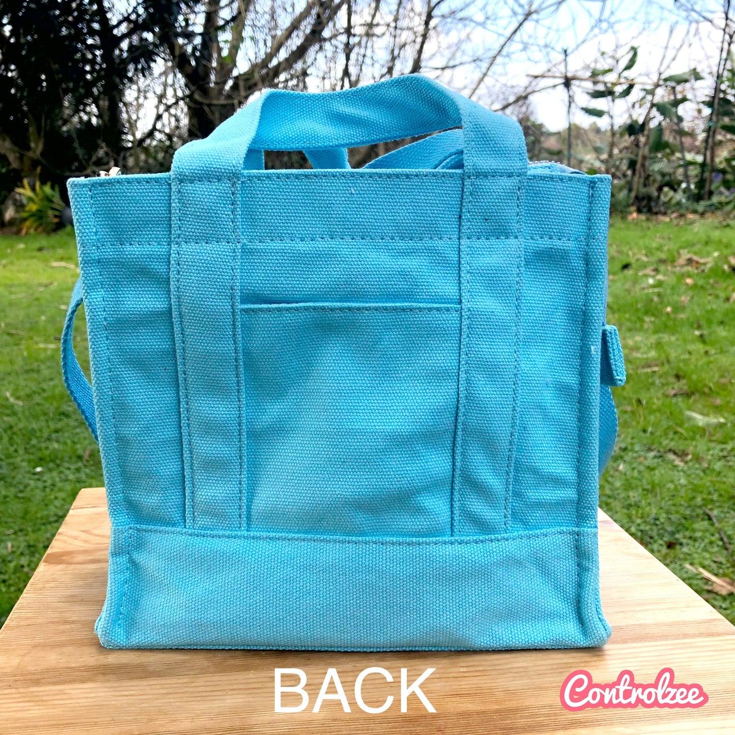 Light Blue Strawberry Canvas Bag