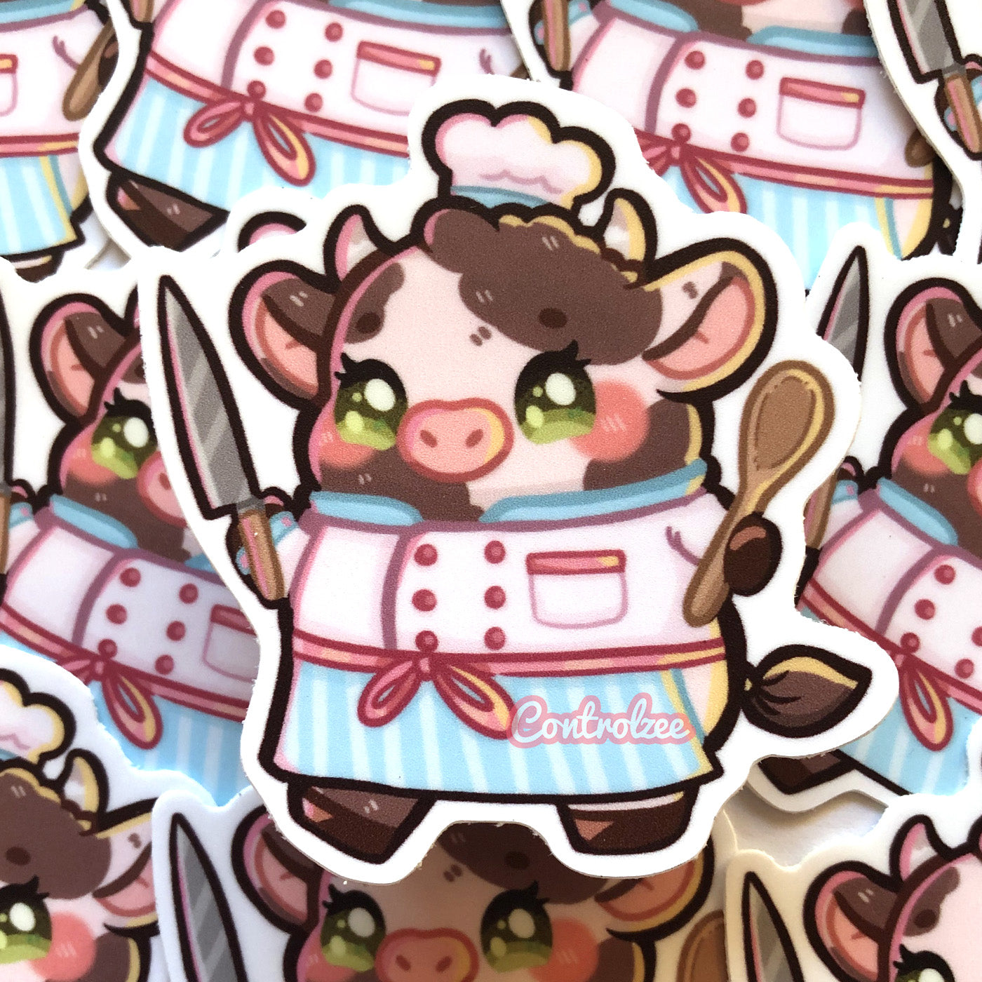 Chef Cow Sticker