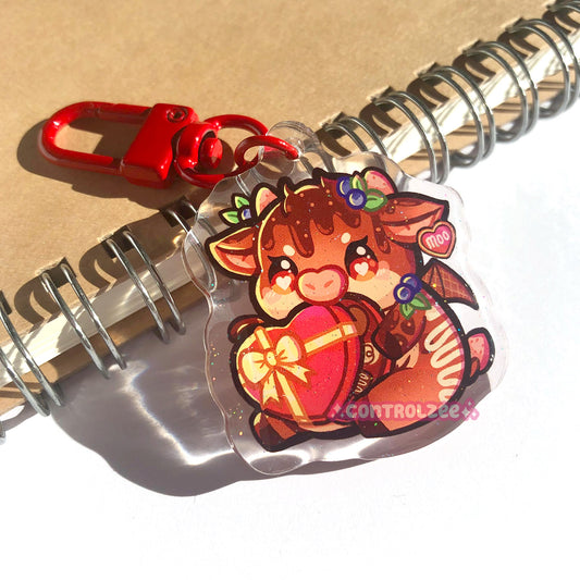 Choco Devil Cow Acrylic Keychain