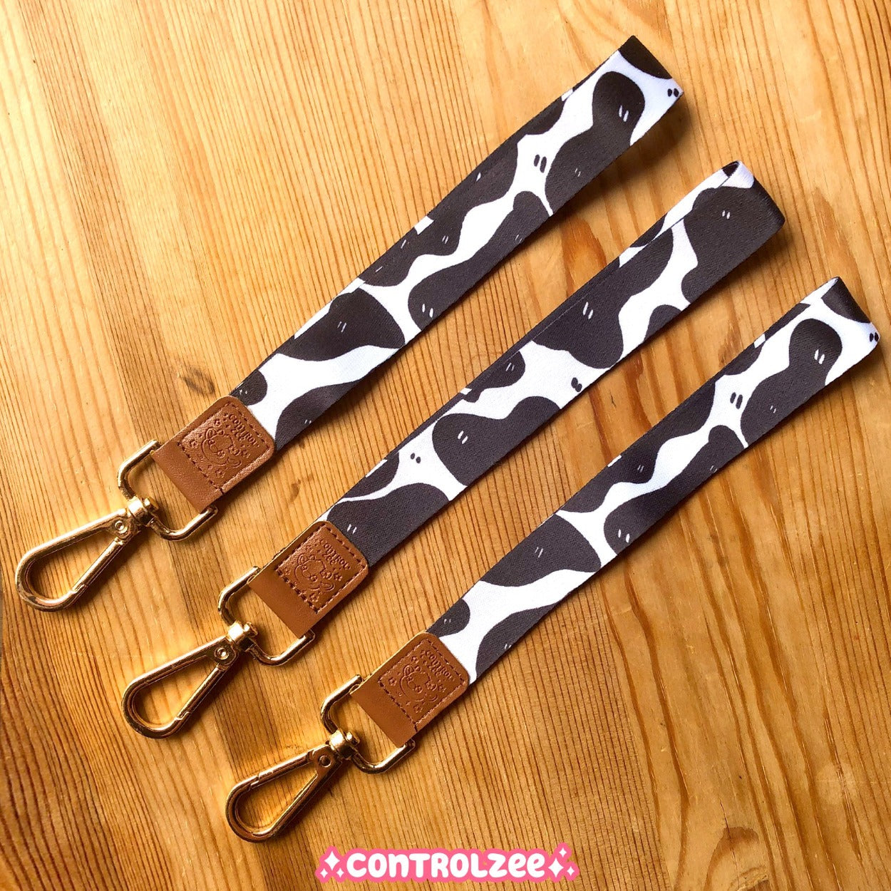 Cow Pattern Wrist Lanyard