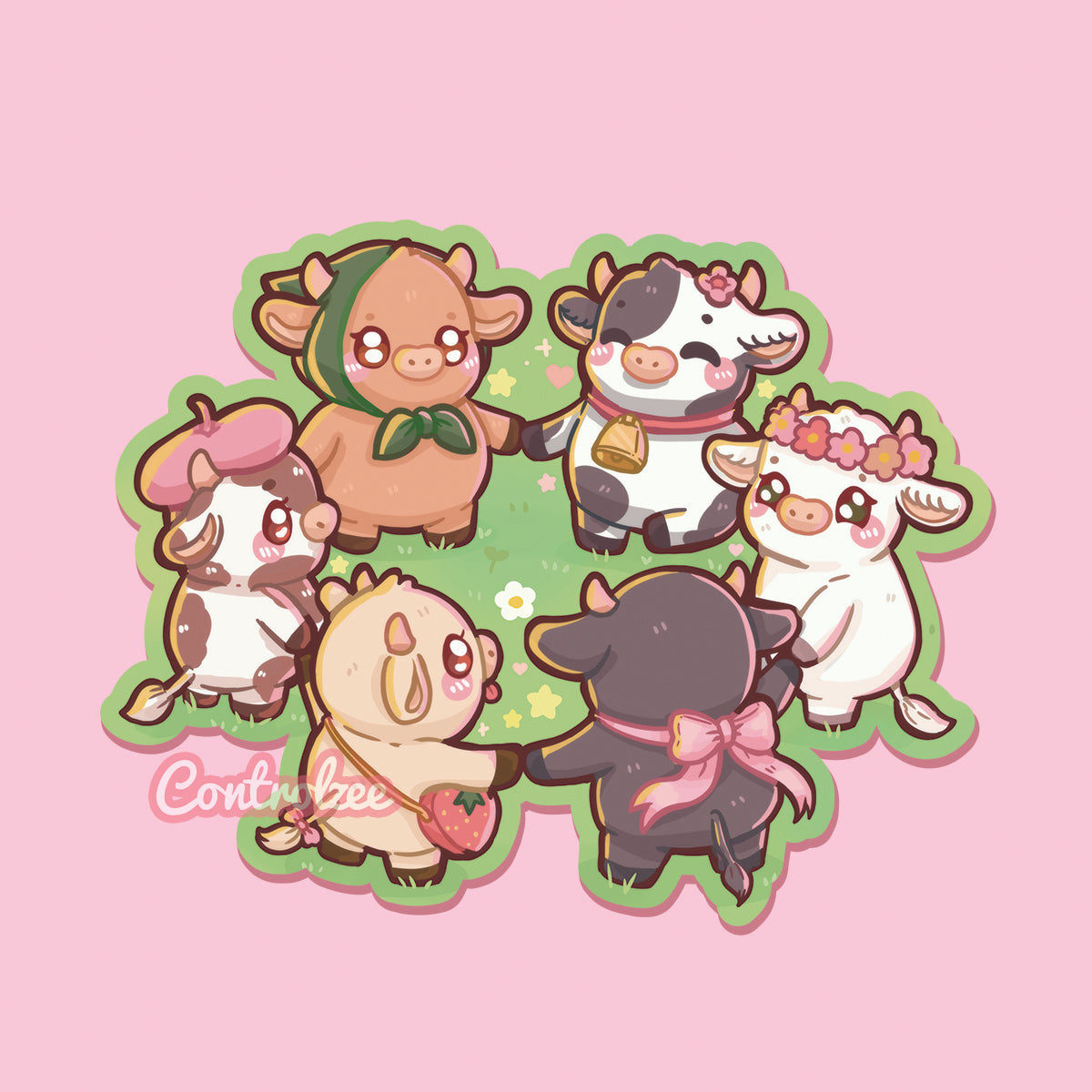 Merry Go Moo Sticker