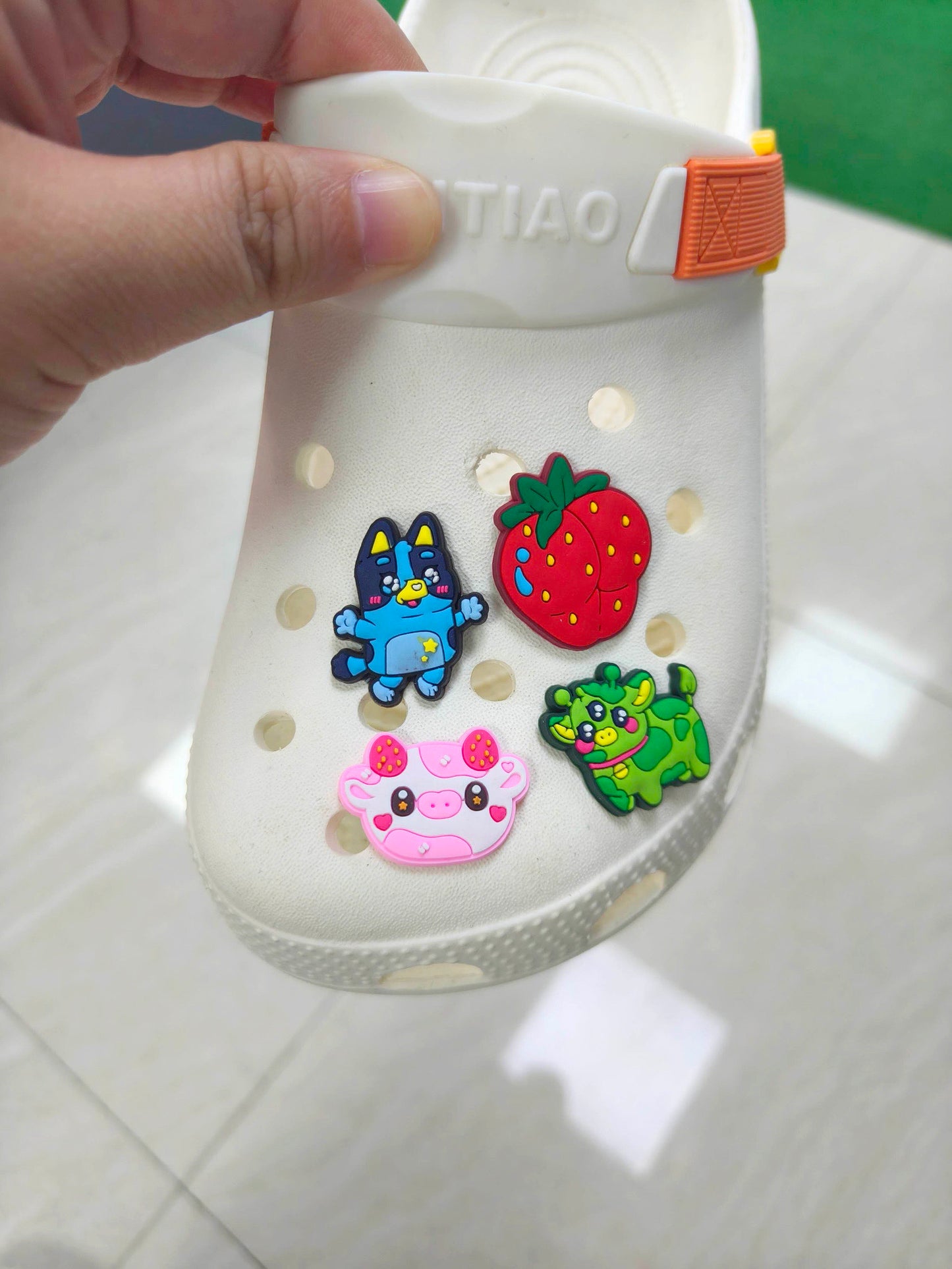 Rubber Croc Charm Set