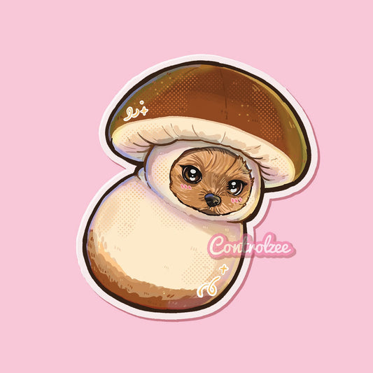 Mushroom Dog Sticker