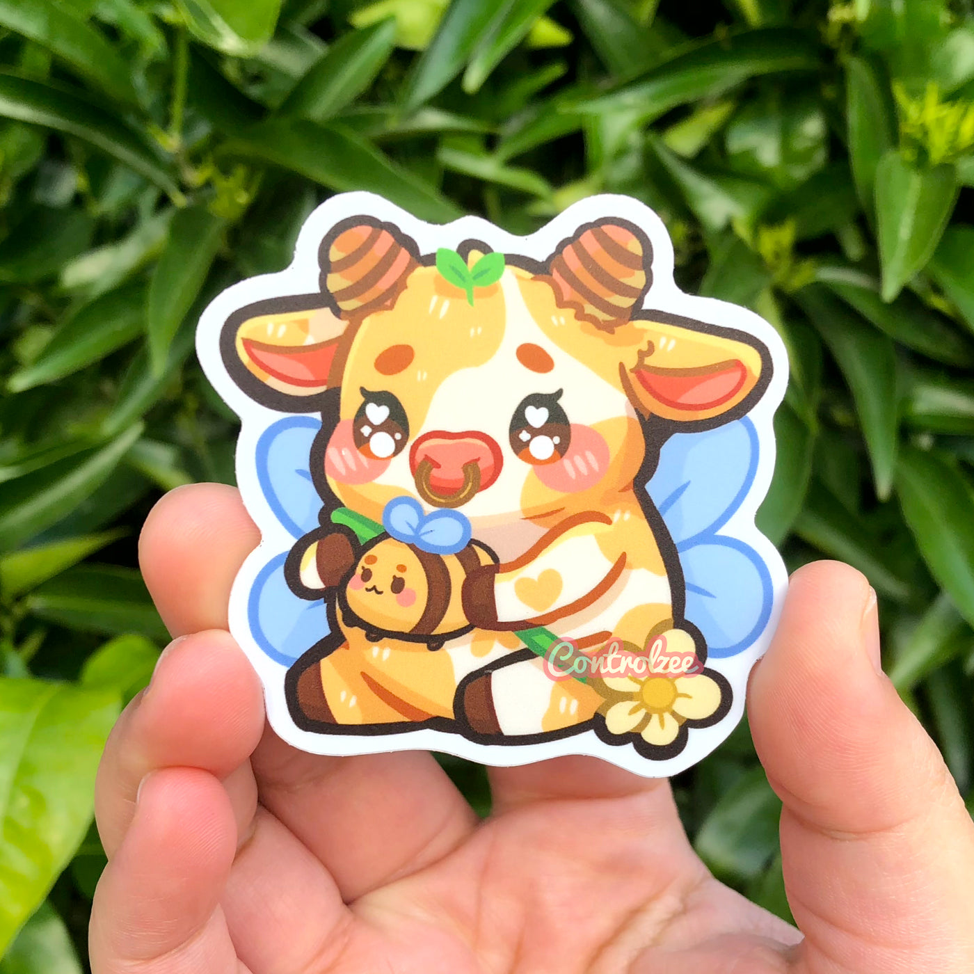 Honey Bee Cow Magnet