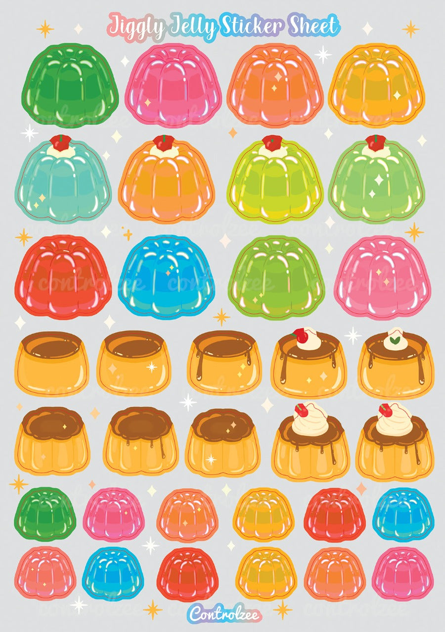 Jiggly Jelly Sticker Sheet