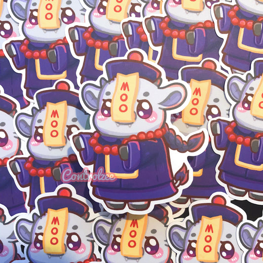 Jiangshi Moo Sticker