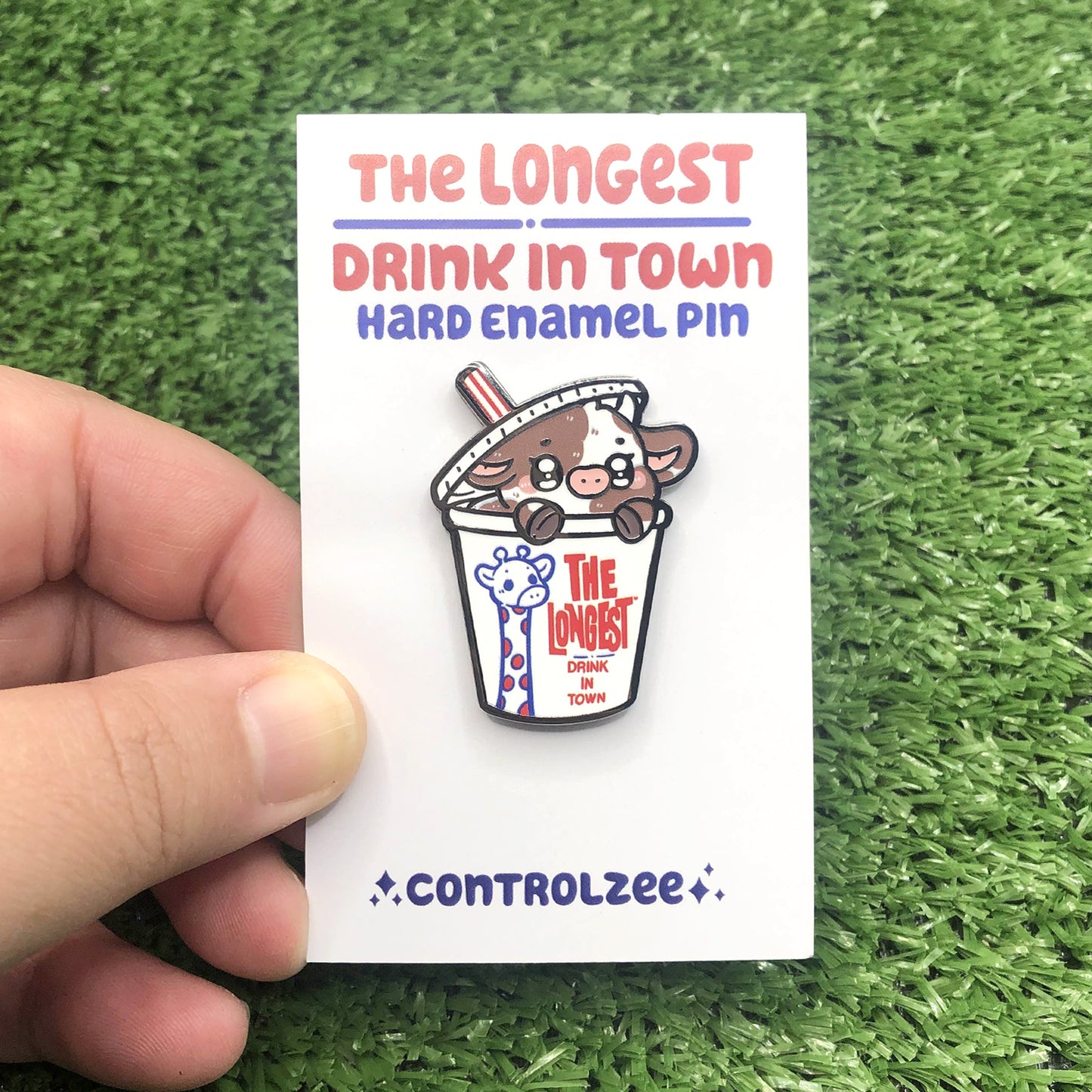 Longest Drink Mooshake Enamel Pin