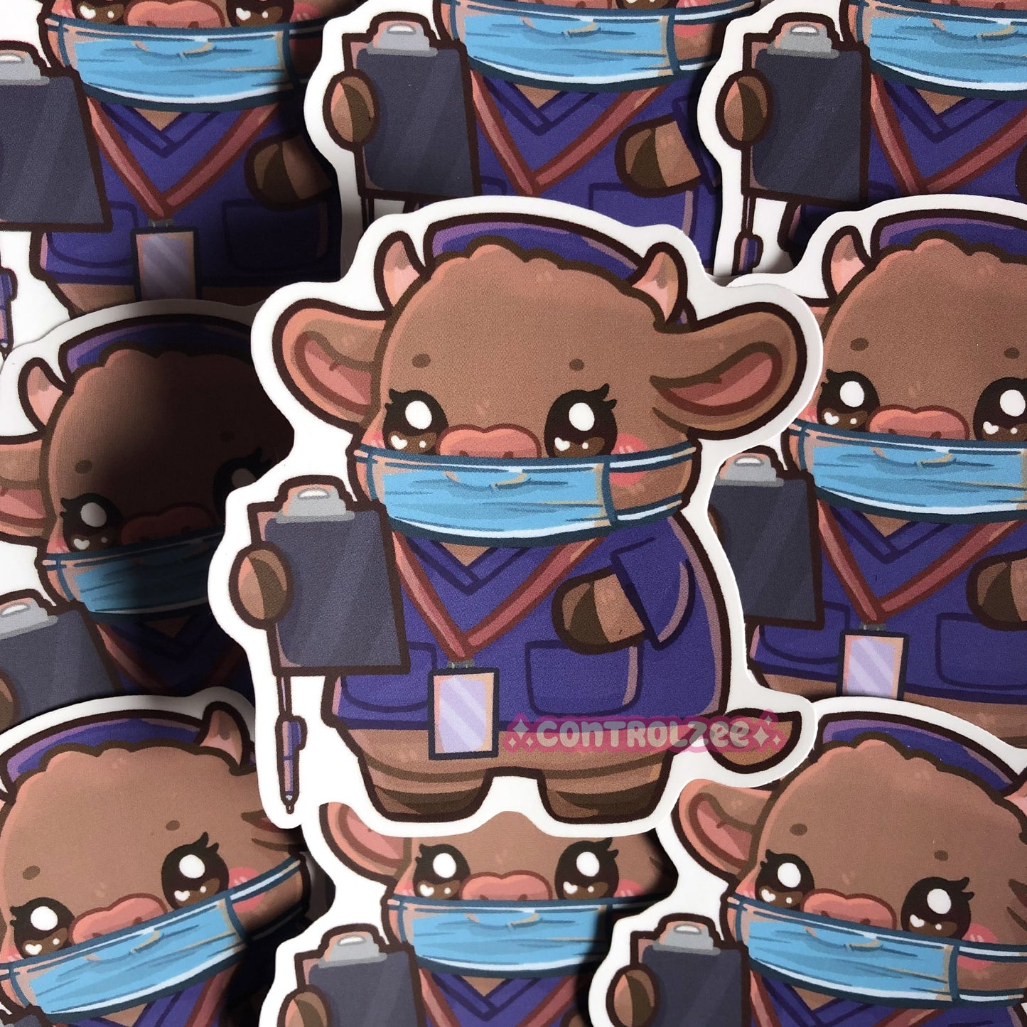 Moos at Work Sticker Set