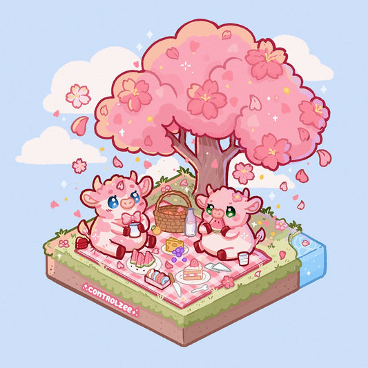 Cherry Blossom Picnic Print