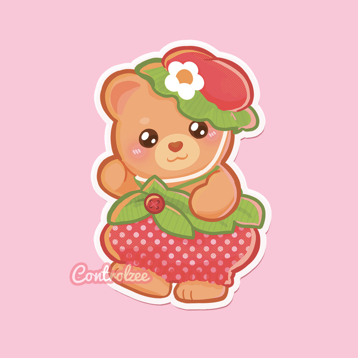 Strawberry Bear Sticker