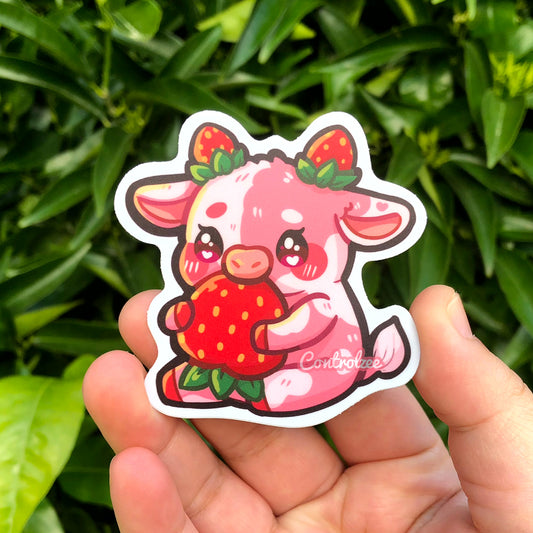 Strawberry Cow Magnet