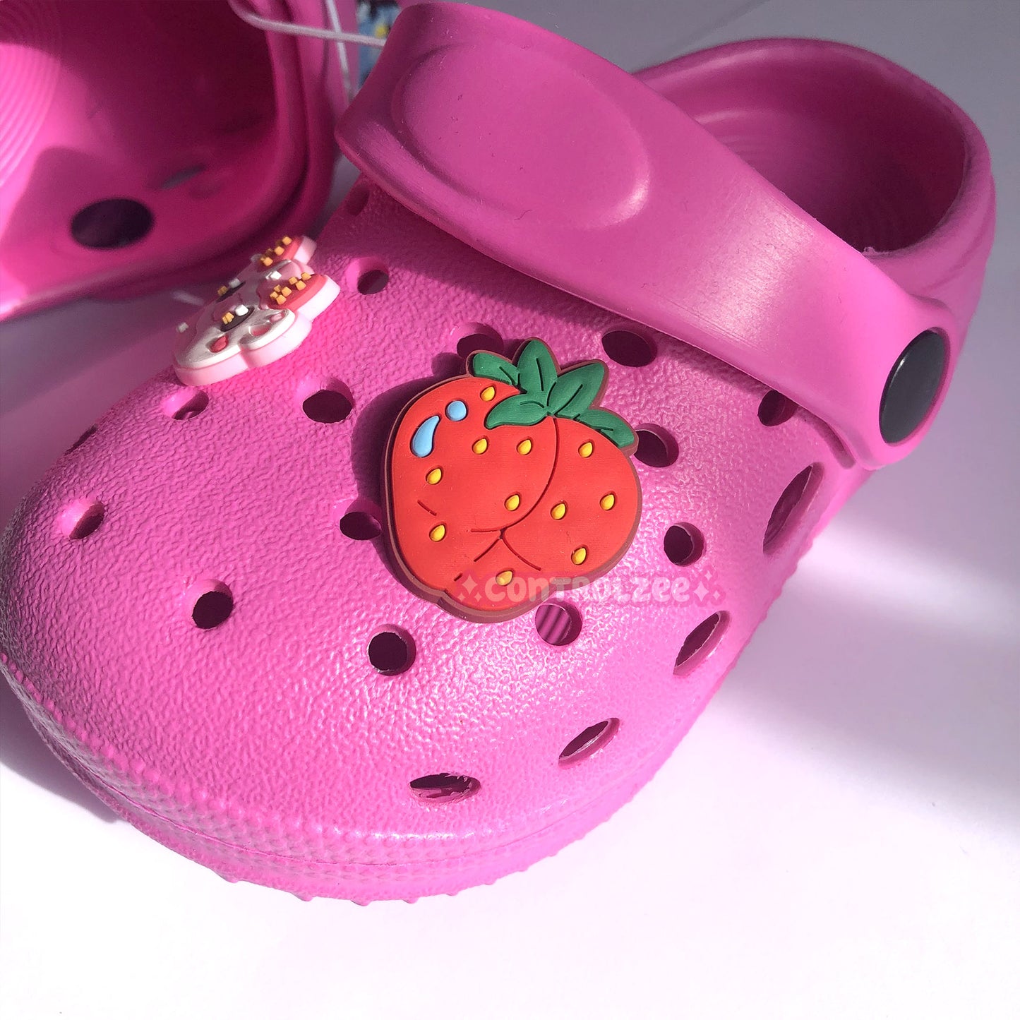 Strawberry Butt Rubber Shoe Charm