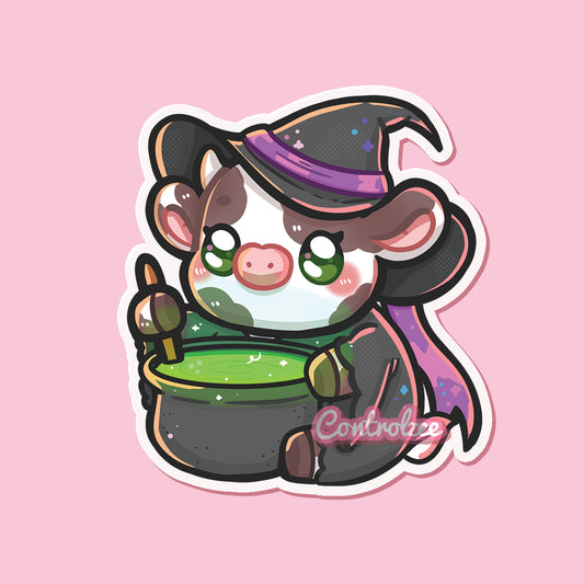 [Moo Mail Club: October] Witch Moo Sticker