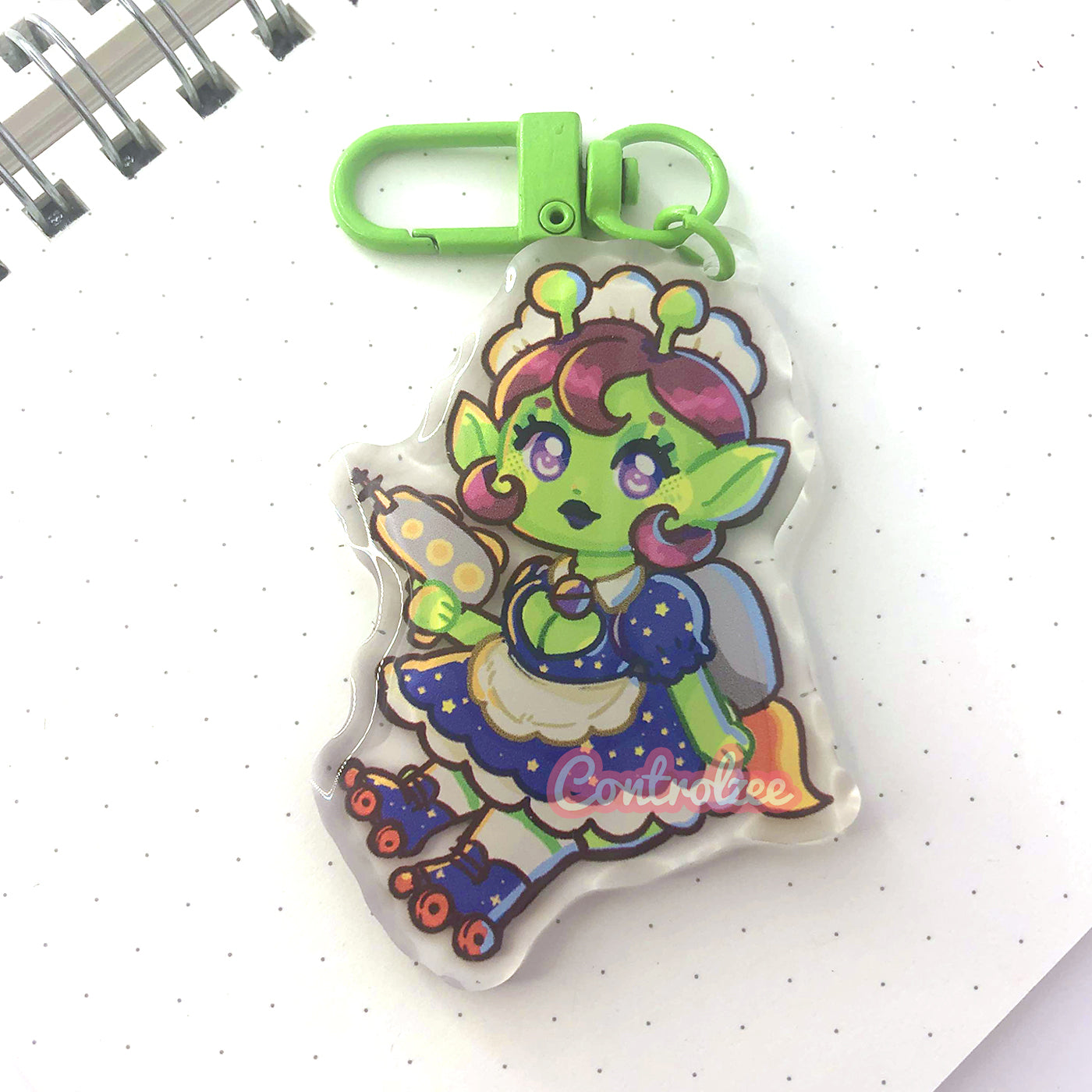 Monster Maid Alien Acrylic Keychain