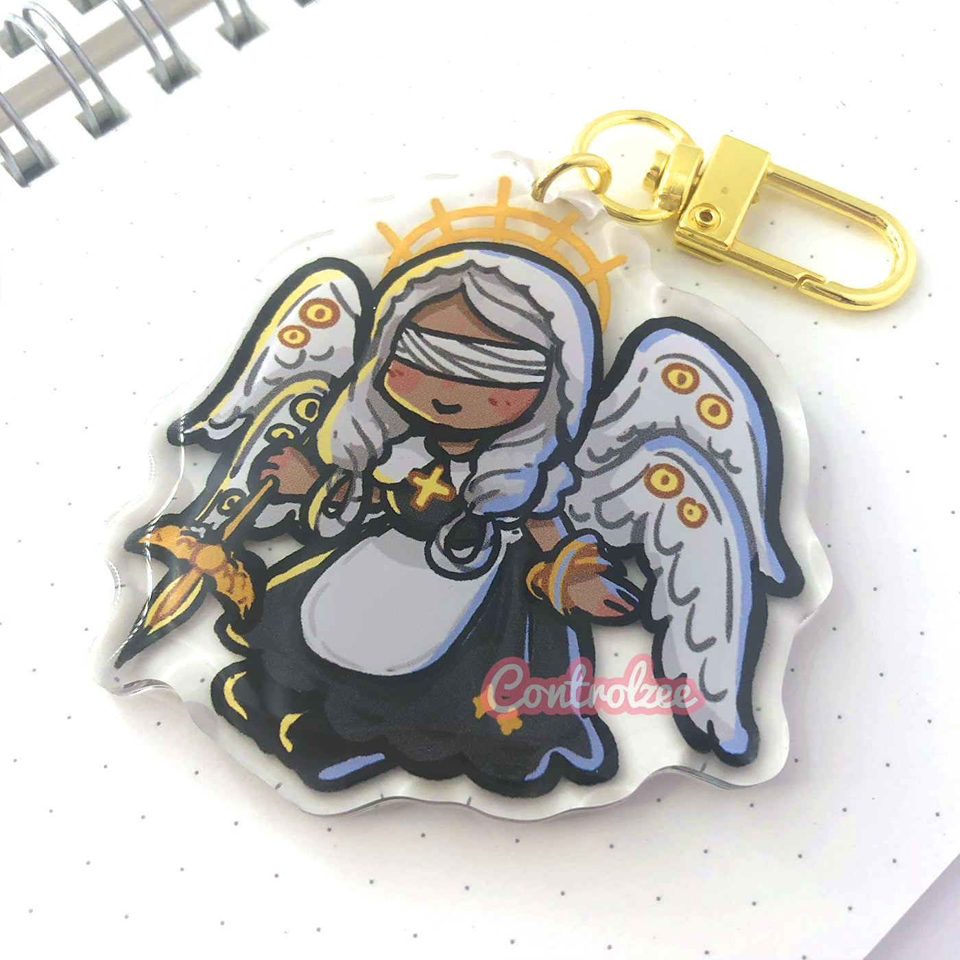 Monster Maid Angel Acrylic Keychain