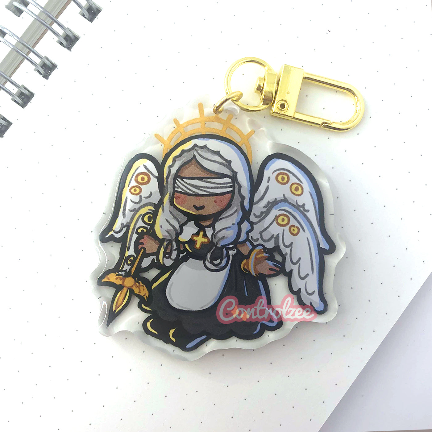 Monster Maid Angel Acrylic Keychain